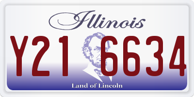 IL license plate Y216634