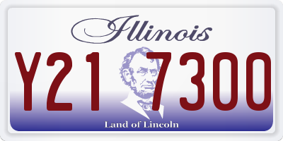IL license plate Y217300