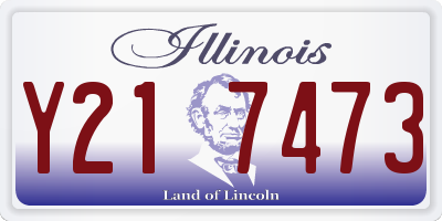 IL license plate Y217473