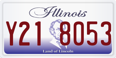 IL license plate Y218053