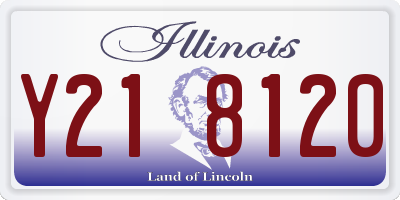 IL license plate Y218120