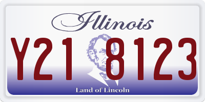 IL license plate Y218123