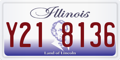 IL license plate Y218136