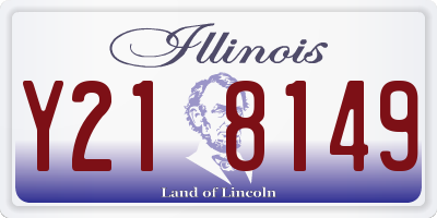 IL license plate Y218149