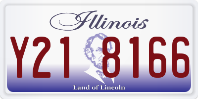 IL license plate Y218166
