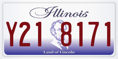 IL license plate Y218171