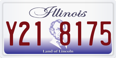 IL license plate Y218175