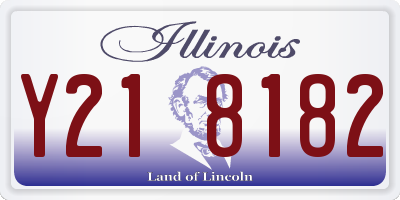 IL license plate Y218182