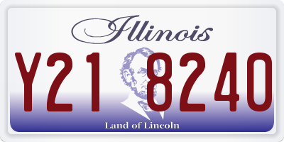 IL license plate Y218240