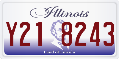 IL license plate Y218243