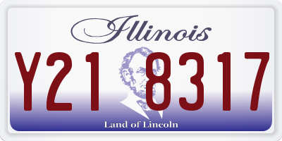 IL license plate Y218317