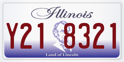IL license plate Y218321