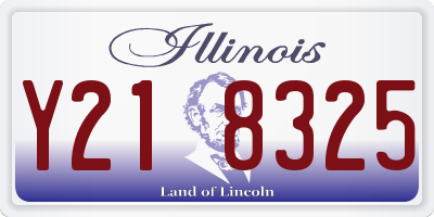 IL license plate Y218325