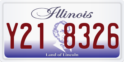 IL license plate Y218326