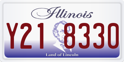 IL license plate Y218330