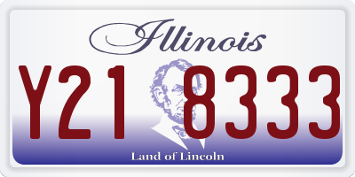 IL license plate Y218333