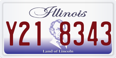 IL license plate Y218343