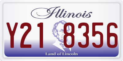 IL license plate Y218356