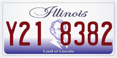 IL license plate Y218382