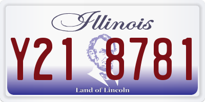 IL license plate Y218781