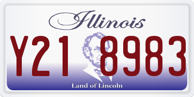 IL license plate Y218983