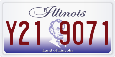 IL license plate Y219071