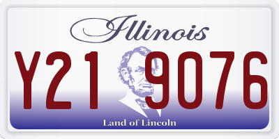 IL license plate Y219076