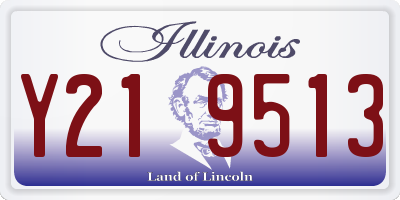 IL license plate Y219513