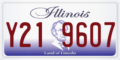 IL license plate Y219607