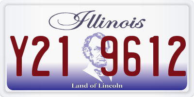 IL license plate Y219612