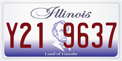 IL license plate Y219637