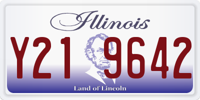 IL license plate Y219642