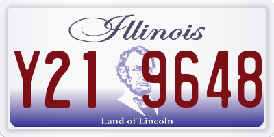 IL license plate Y219648