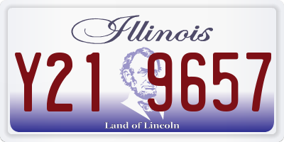 IL license plate Y219657
