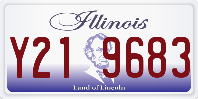 IL license plate Y219683