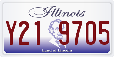 IL license plate Y219705