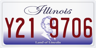 IL license plate Y219706