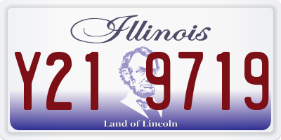 IL license plate Y219719