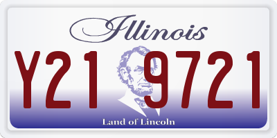 IL license plate Y219721