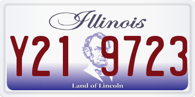 IL license plate Y219723