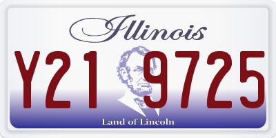 IL license plate Y219725