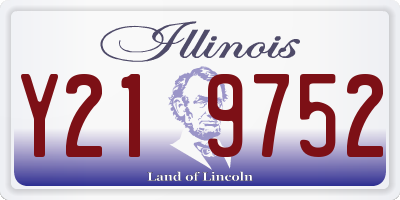 IL license plate Y219752