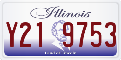 IL license plate Y219753