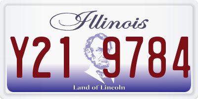 IL license plate Y219784