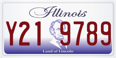IL license plate Y219789