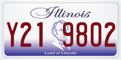 IL license plate Y219802