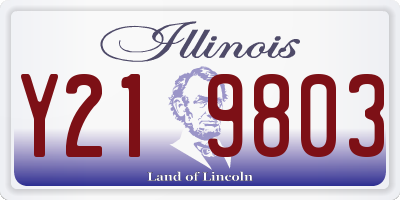 IL license plate Y219803