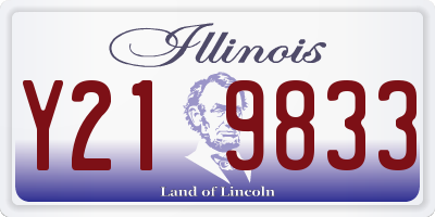 IL license plate Y219833