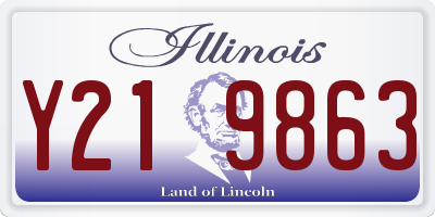 IL license plate Y219863