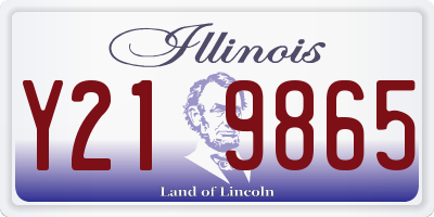 IL license plate Y219865